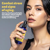 Holy Cow Health Propolis Manuka Spray, huile essentielle myrrhe pour une note chaude.