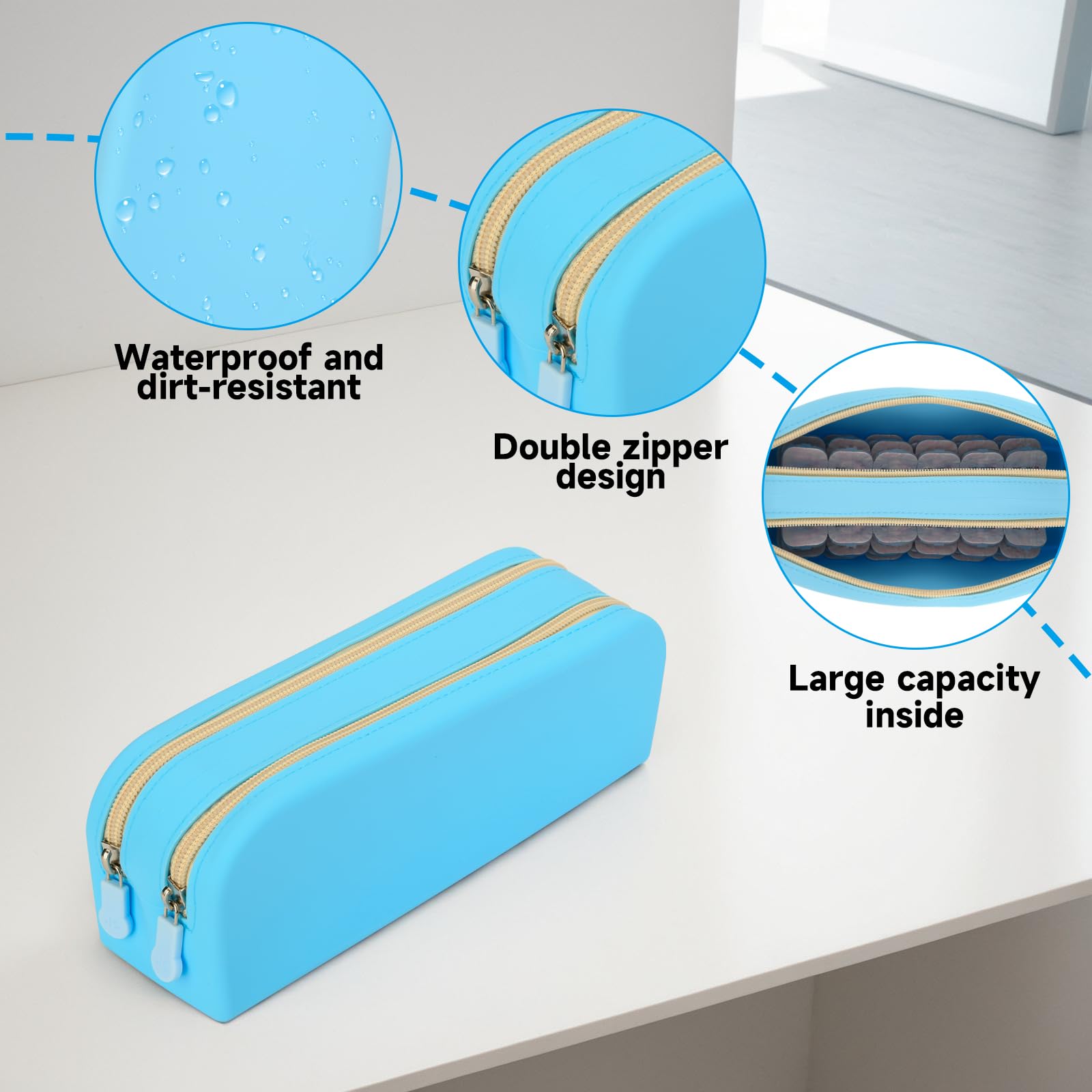 Homakover Intérieur avec séparateur lentilles évite les mélanges et rangement sûr.
