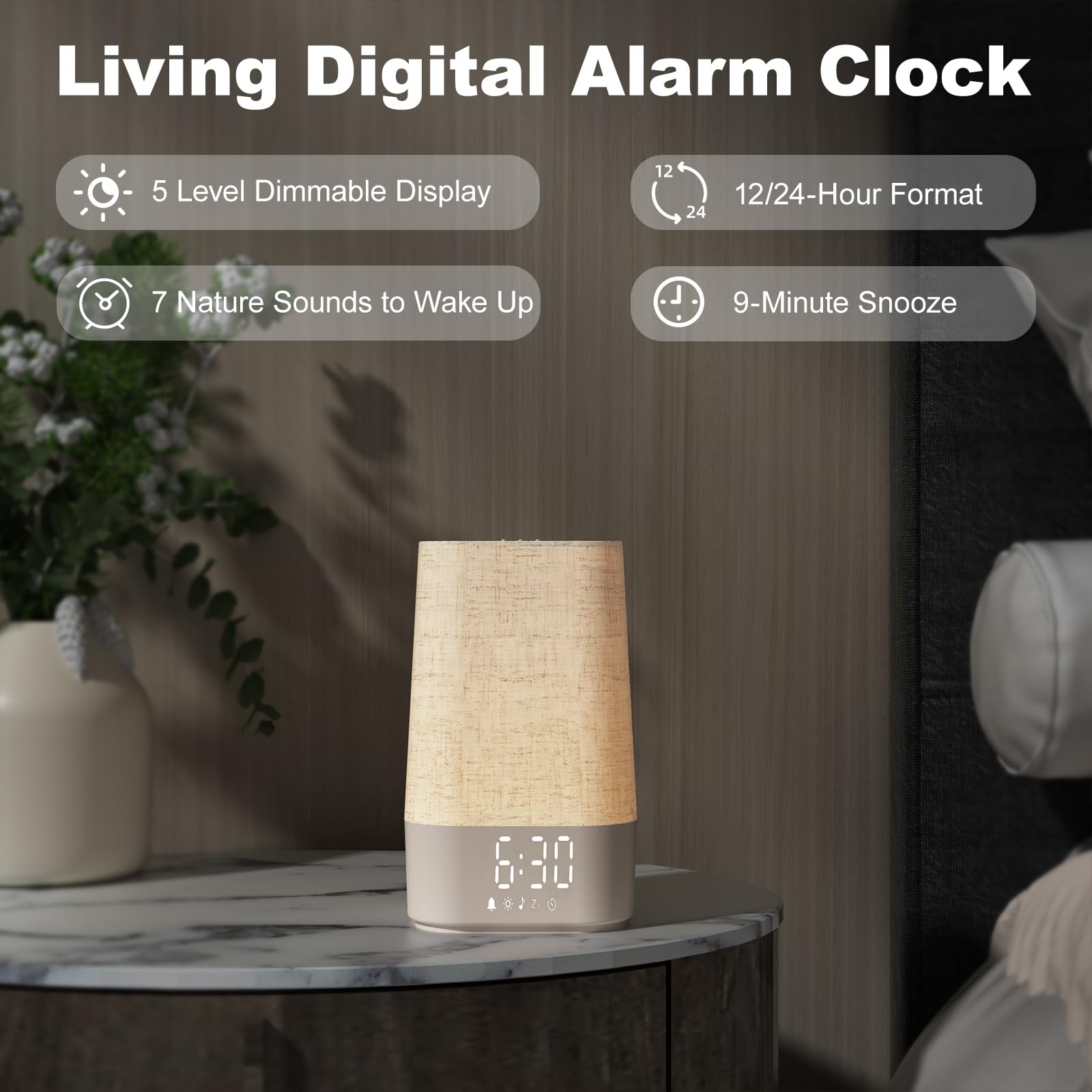 HomeBest veilleuse lumineuse pour des nuits calmes et relaxantes.