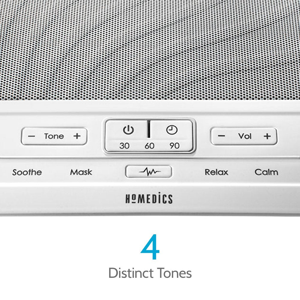 HoMedics Deep Sleep I contrôle tonal pour ajuster le bruit blanc