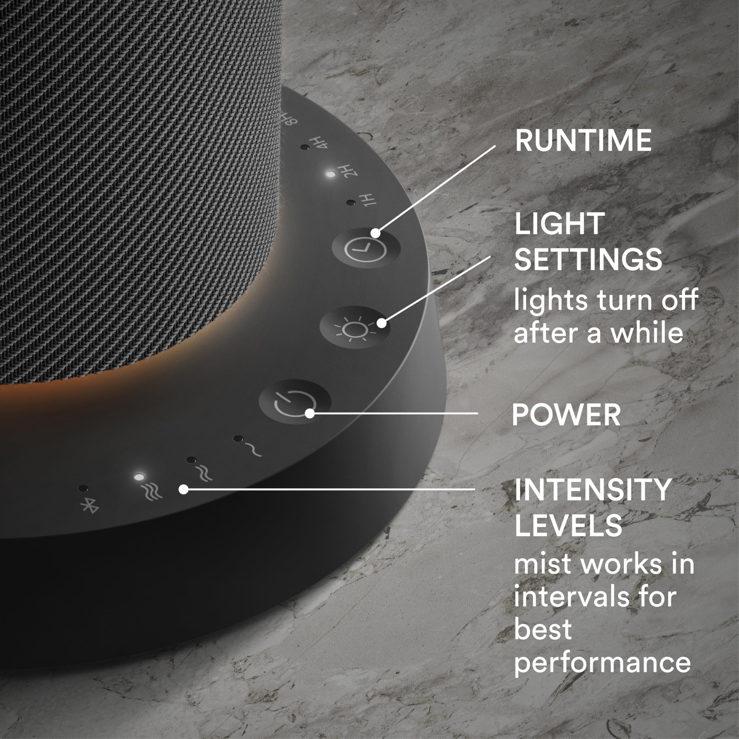 Homedics SereneScent lumière ambiante rouge, ajoute chaleur et convivialité
