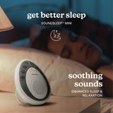 Homedics: sons naturels pour favoriser un sommeil paisible.
