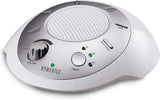 Homedics SoundSleep bruit blanc argenté, compacte et idéale pour voyager, favorise le calme nocturne
