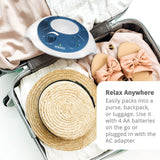 Homedics SoundSleep léger et portable, parfait pour voyage et bureau.
