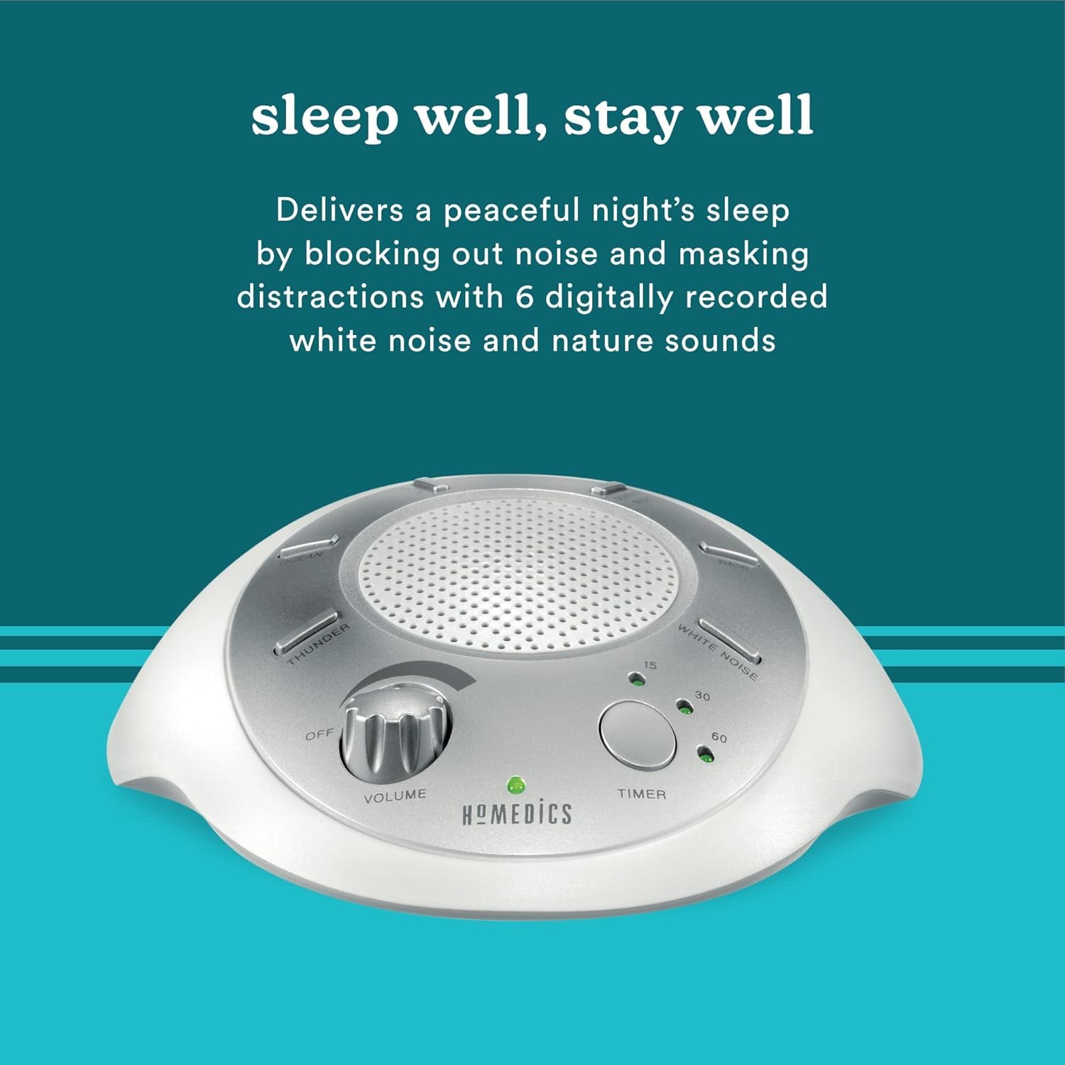 Homedics SoundSleep pluie apaisante, parfaite pour se détendre avant le coucher