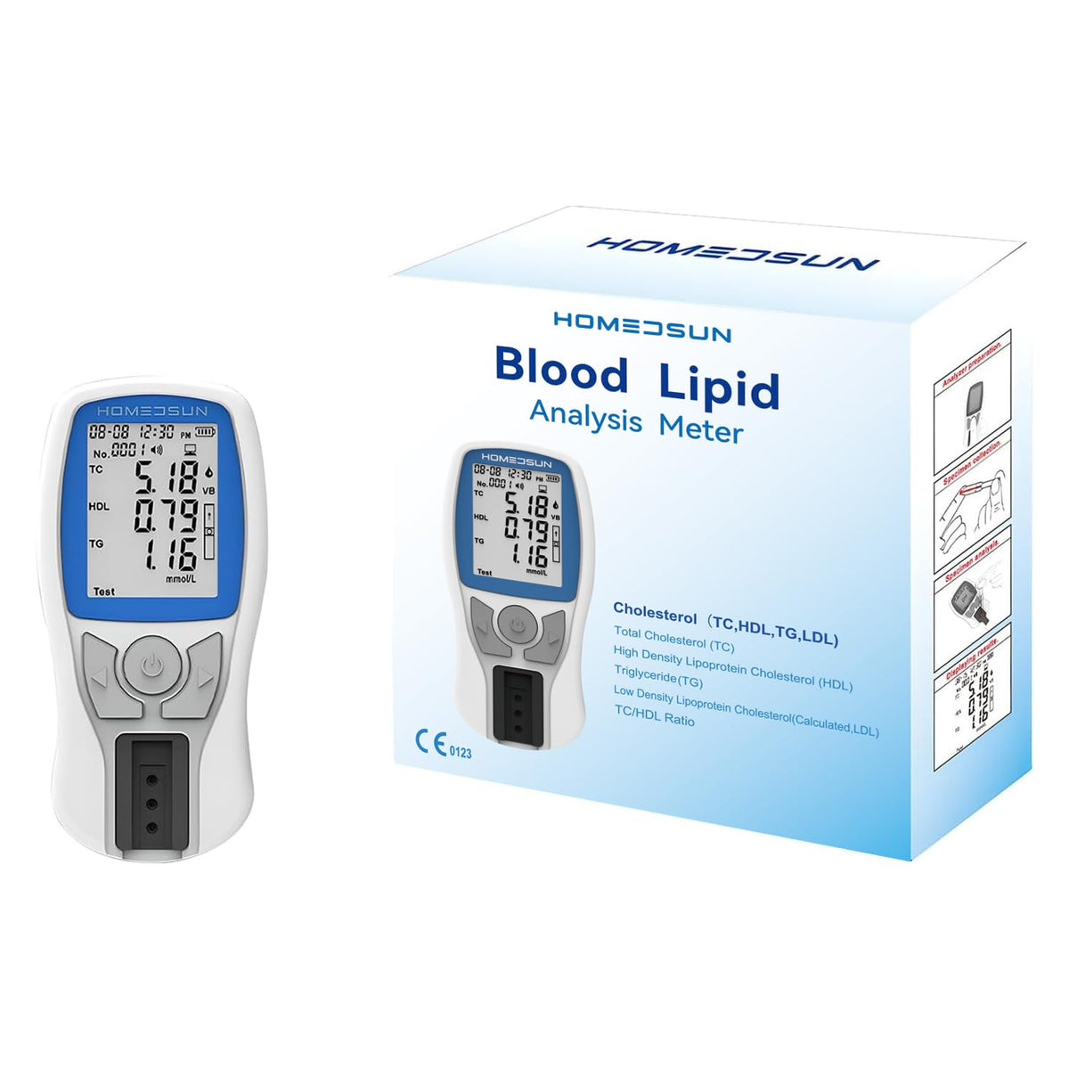 HOMEDSUN HSLPM-102 kit domestique pour auto-analyse rapide et pratique