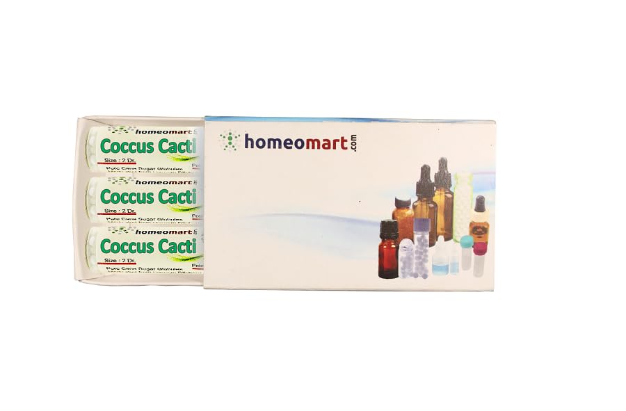 Homeomart Coccus Cactis dans bouteille stérile, globules faciles à manipuler au quotidien.