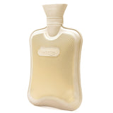 HomeTop Bouteille d'eau chaude classique crème blanche, vue avant, réchauffe les mains