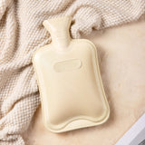 HomeTop Bouteille d'eau chaude classique crème blanche, emballage prêt, cadeau confort