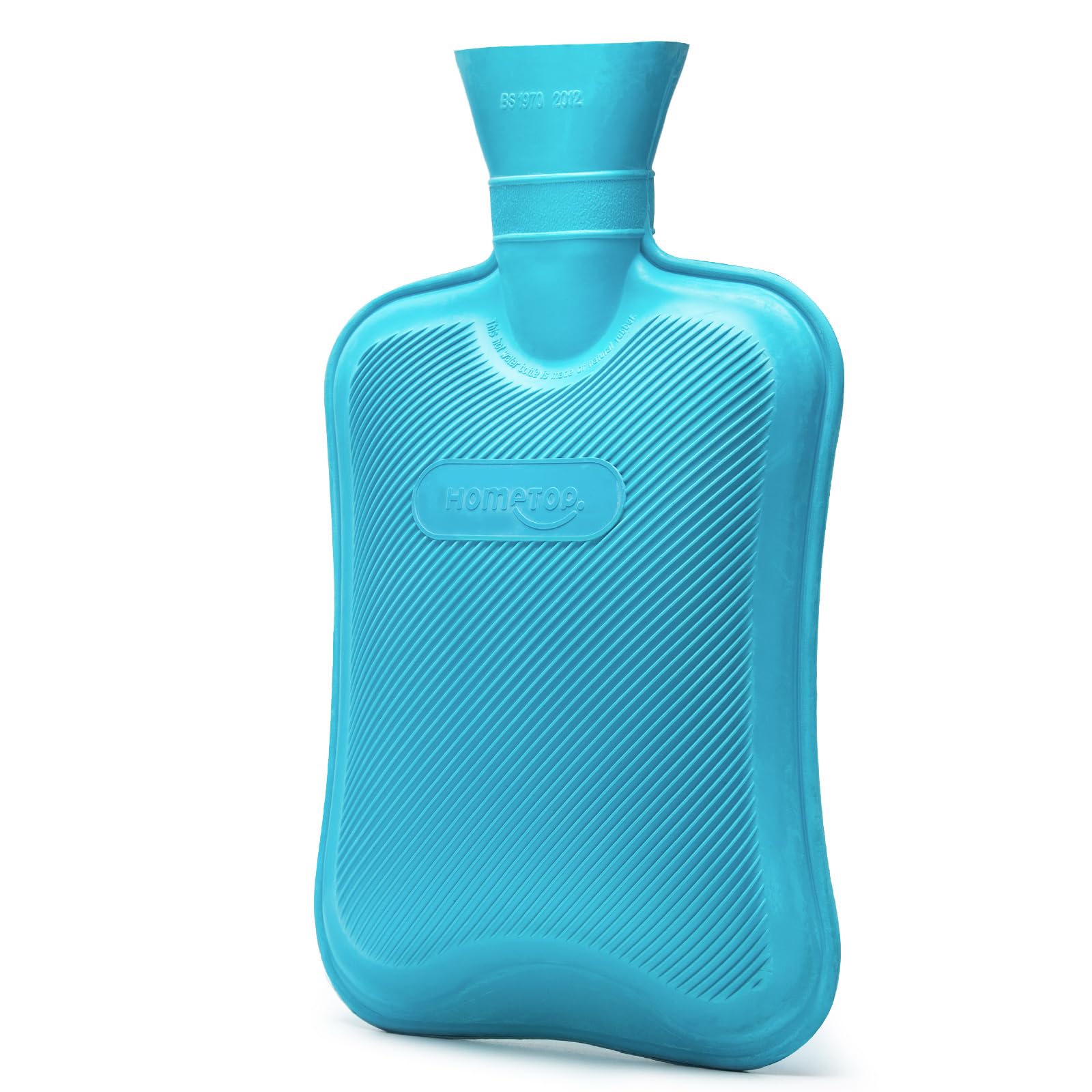 HomeTop Premium Classic en caoutchouc bleu, ouverte, chaleur immédiate et confortable.