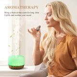 Homeweeks diffuseur-aromatherapie-500ml-brun-contrôle-distance pratique.
