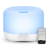 Diffuseur Homeweeks 500 ml blanc en fonctionnement pour une ambiance parfumée durable.