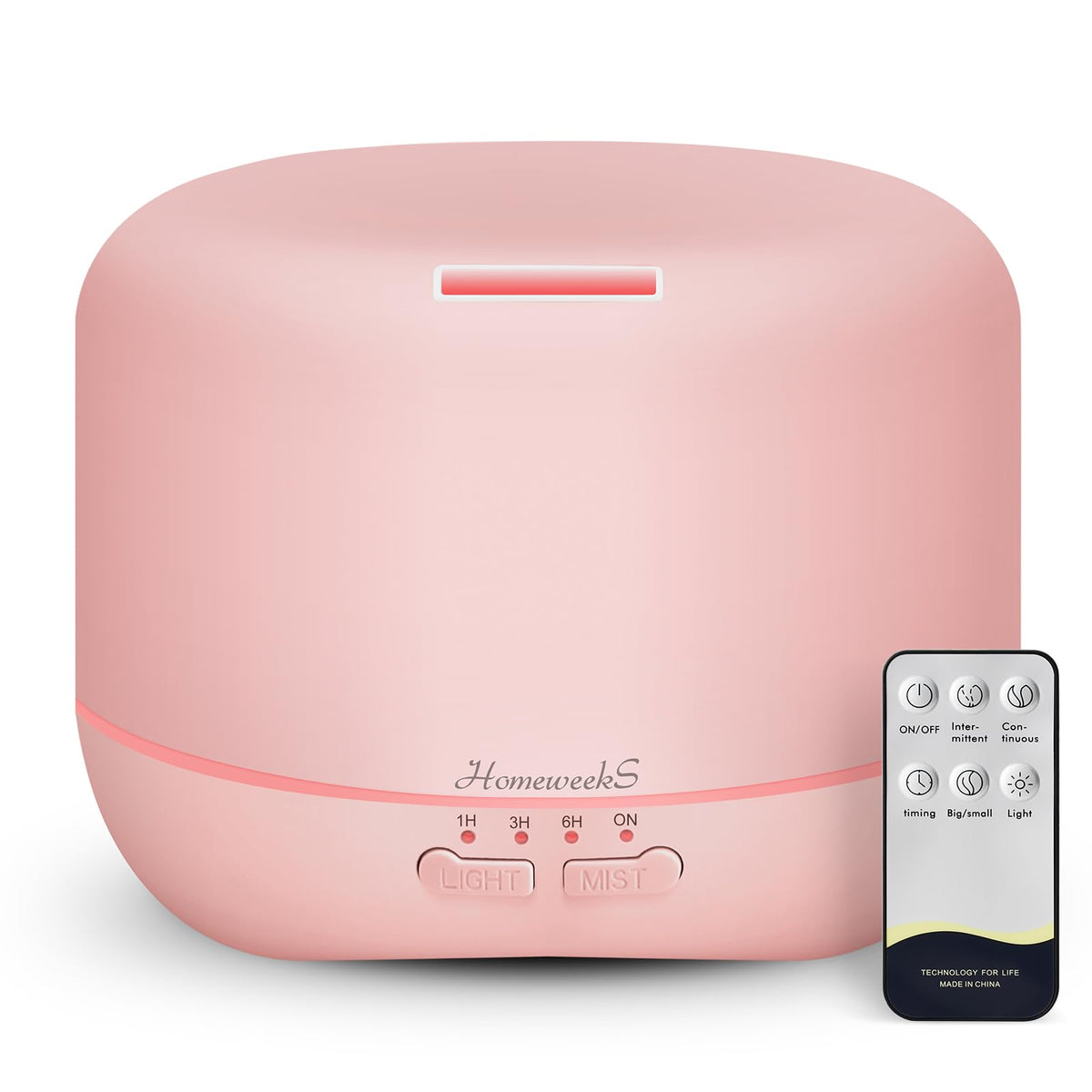 Homeweeks diffuseur aromatherie 500 ml, diffuse une brume douce et is offerte une ambiance relaxante