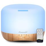 Diffuseur Homeweeks avec bois grain et réservoir 300 ml pour humidifier l'air.