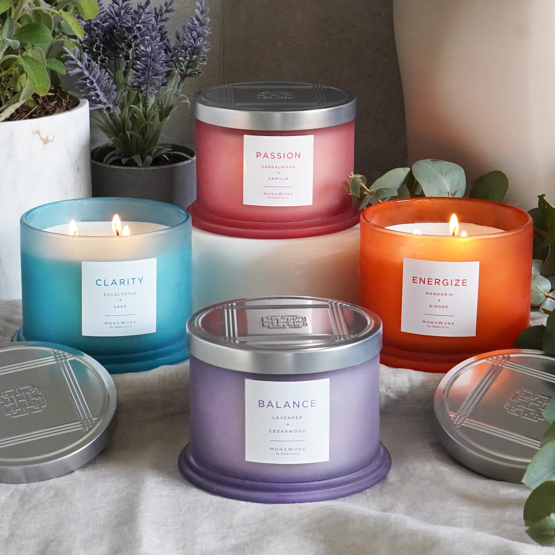 Diffusion aromatique HomeWorx Energize, notes mandarine et gingembre pour rafraîchir une pièce.