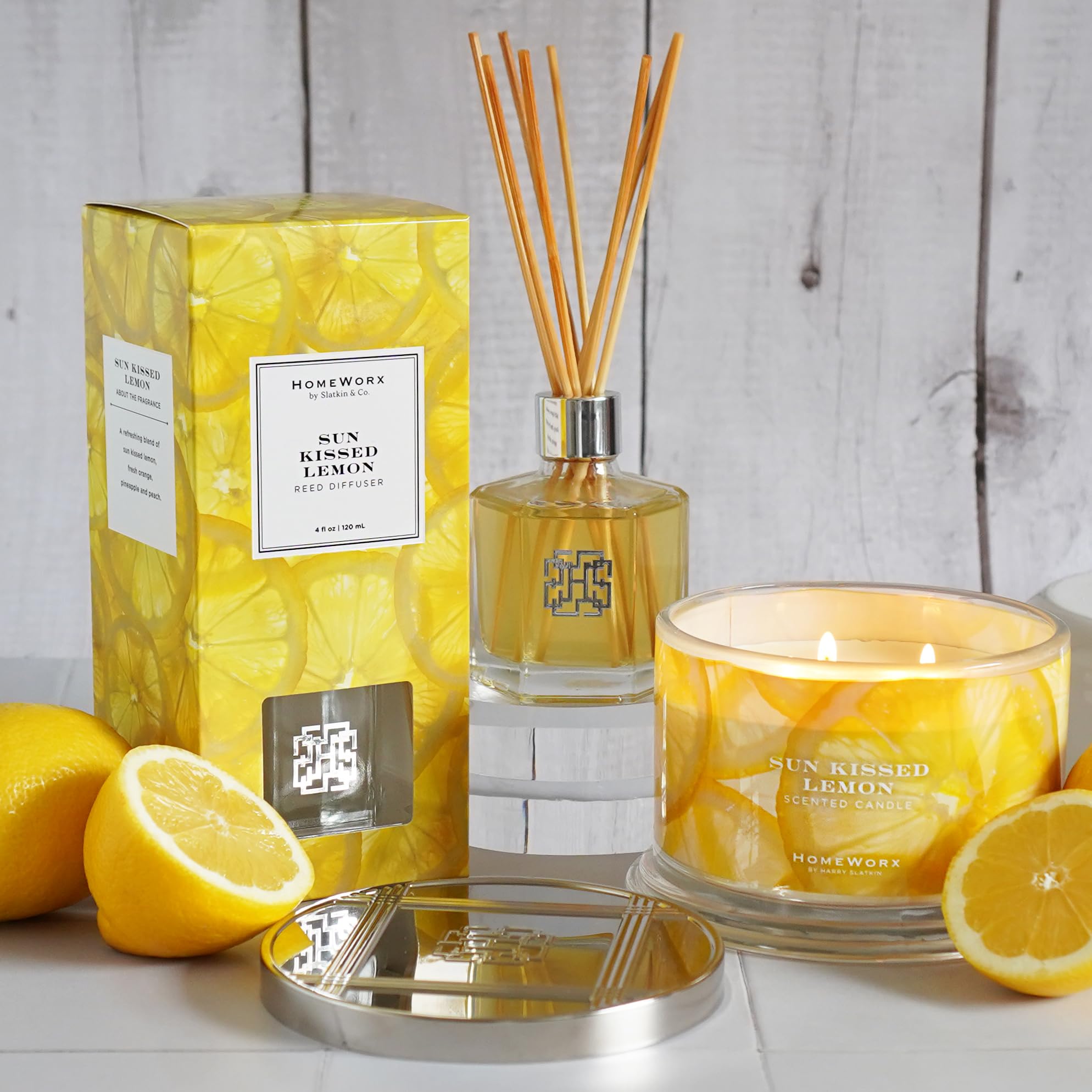 Ambiance chaleureuse créée par Sun Kissed Lemon de HomeWorx