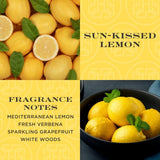 Verre Sun Kissed Lemon au design élégant pour une décoration raffinée