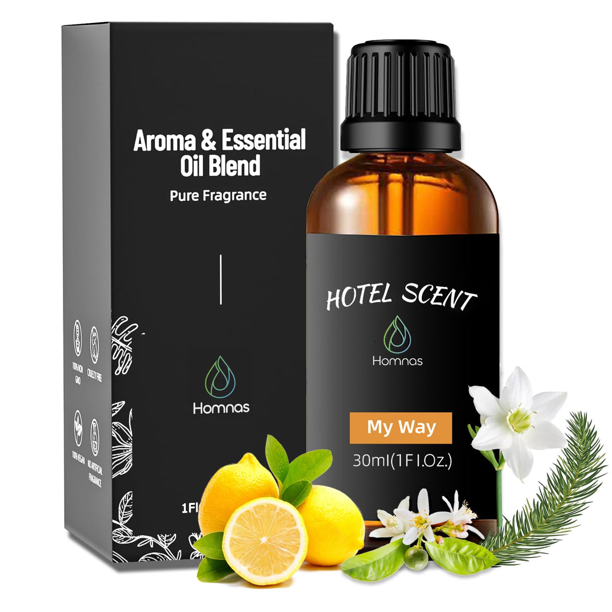 Homnas My Way: bouteille diffuseur 30 ml pour une ambiance durable