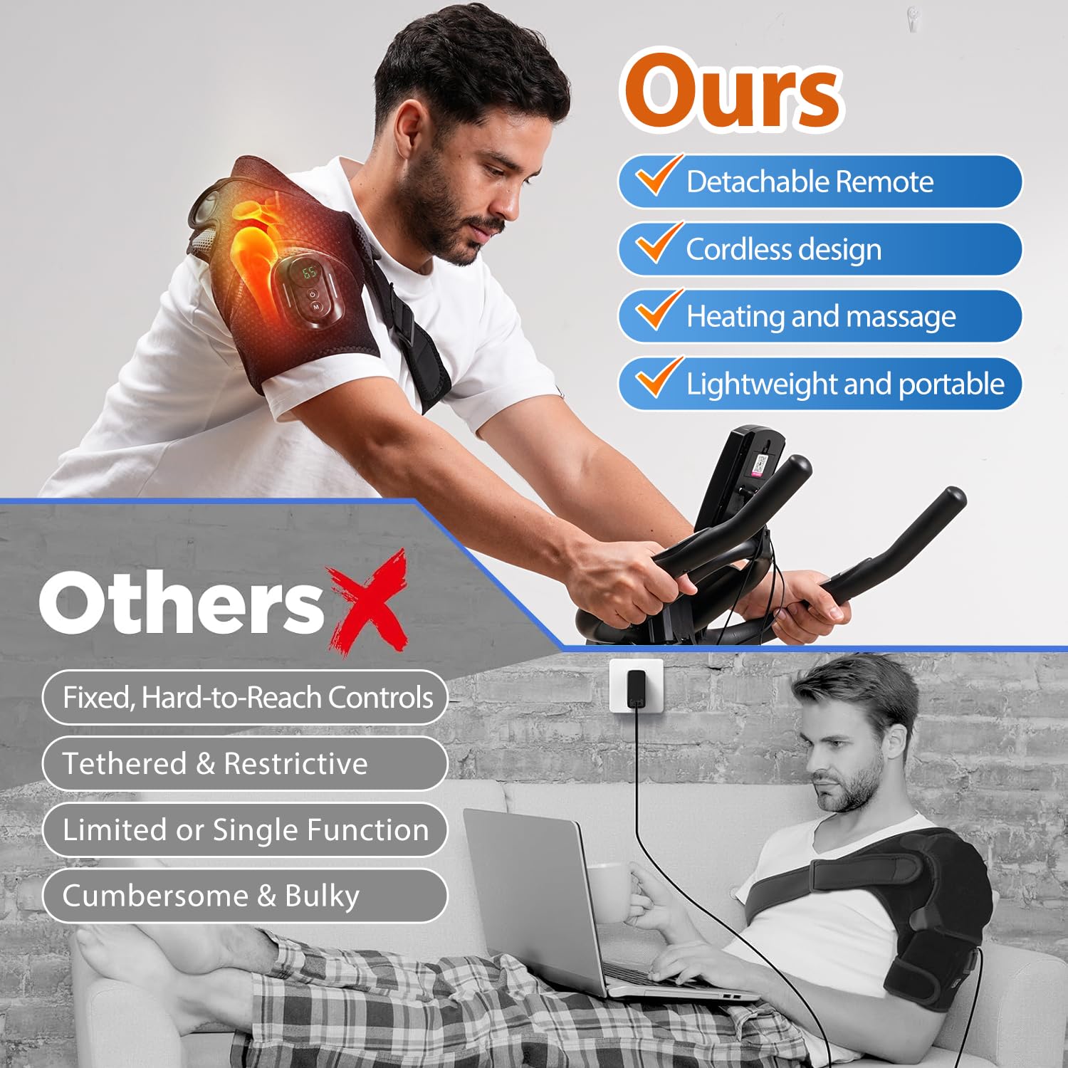 HOMRELEXA sangles reglables offrant un maintien confortable et sûr.