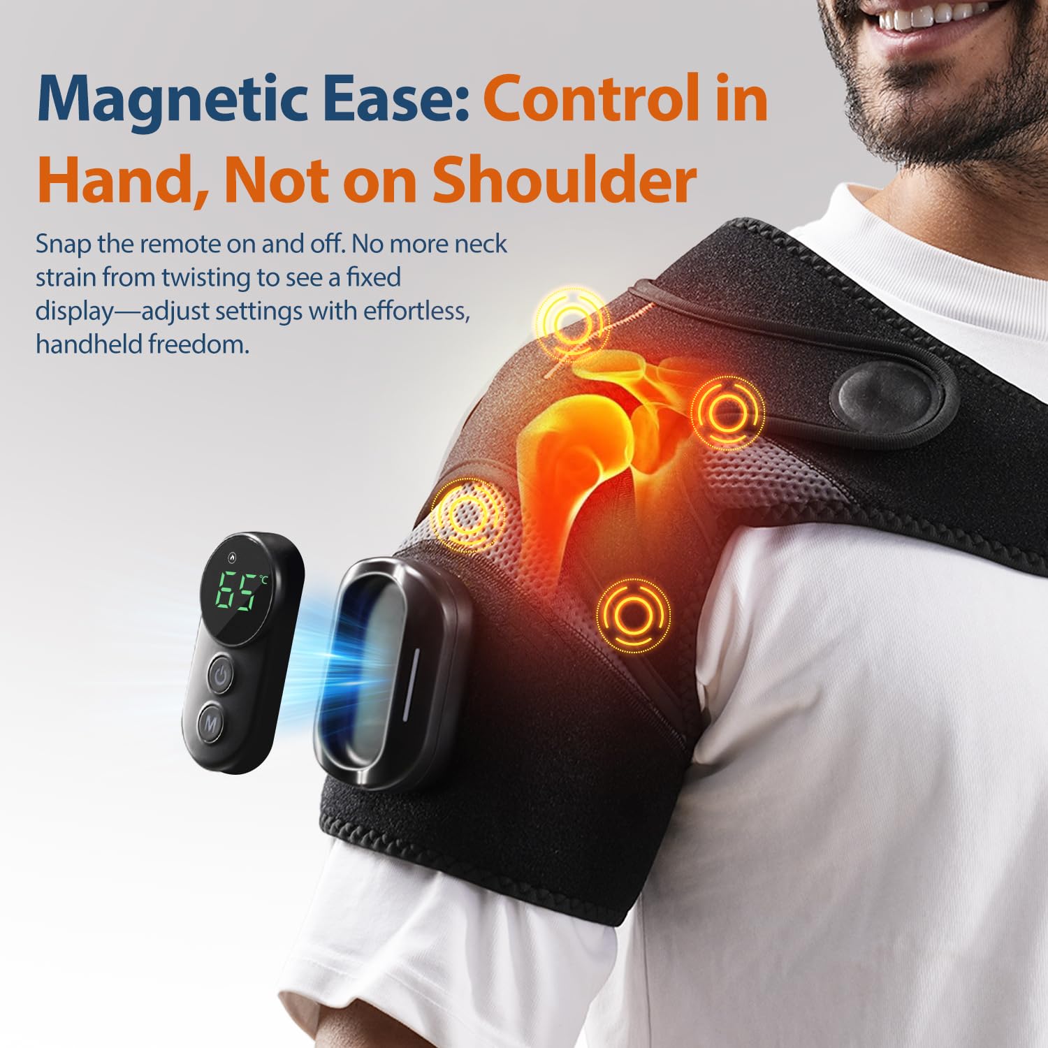 HOMRELEXA télécommande magnétique détachable, contrôle pratique à portée de main.