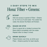 Hona Fiber + Greens usage quotidien, bien-être potentiel et vitalité.