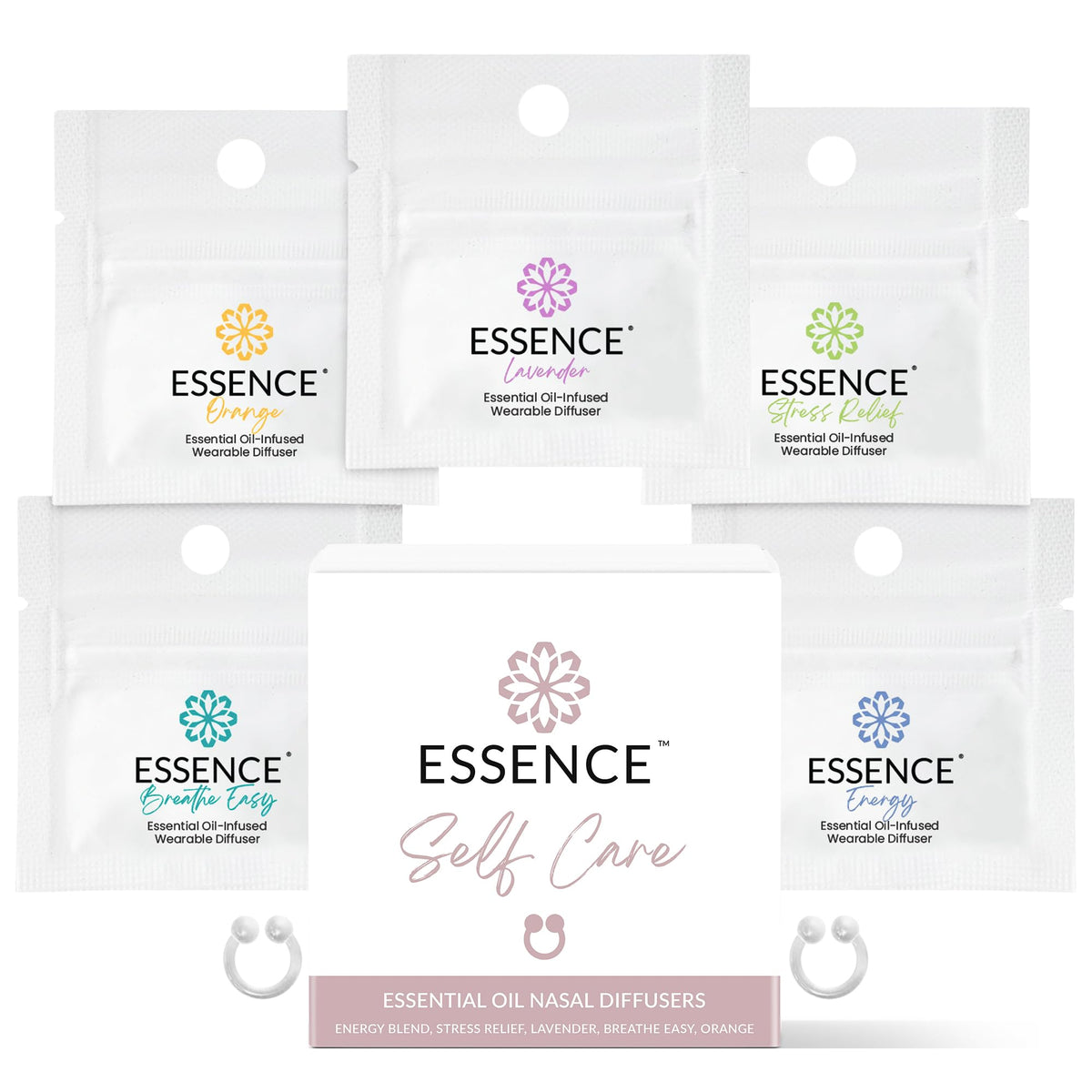 HONÉ Essence anneau nasal en silicone porté discrètement sur le vêtement pour le bien‑être