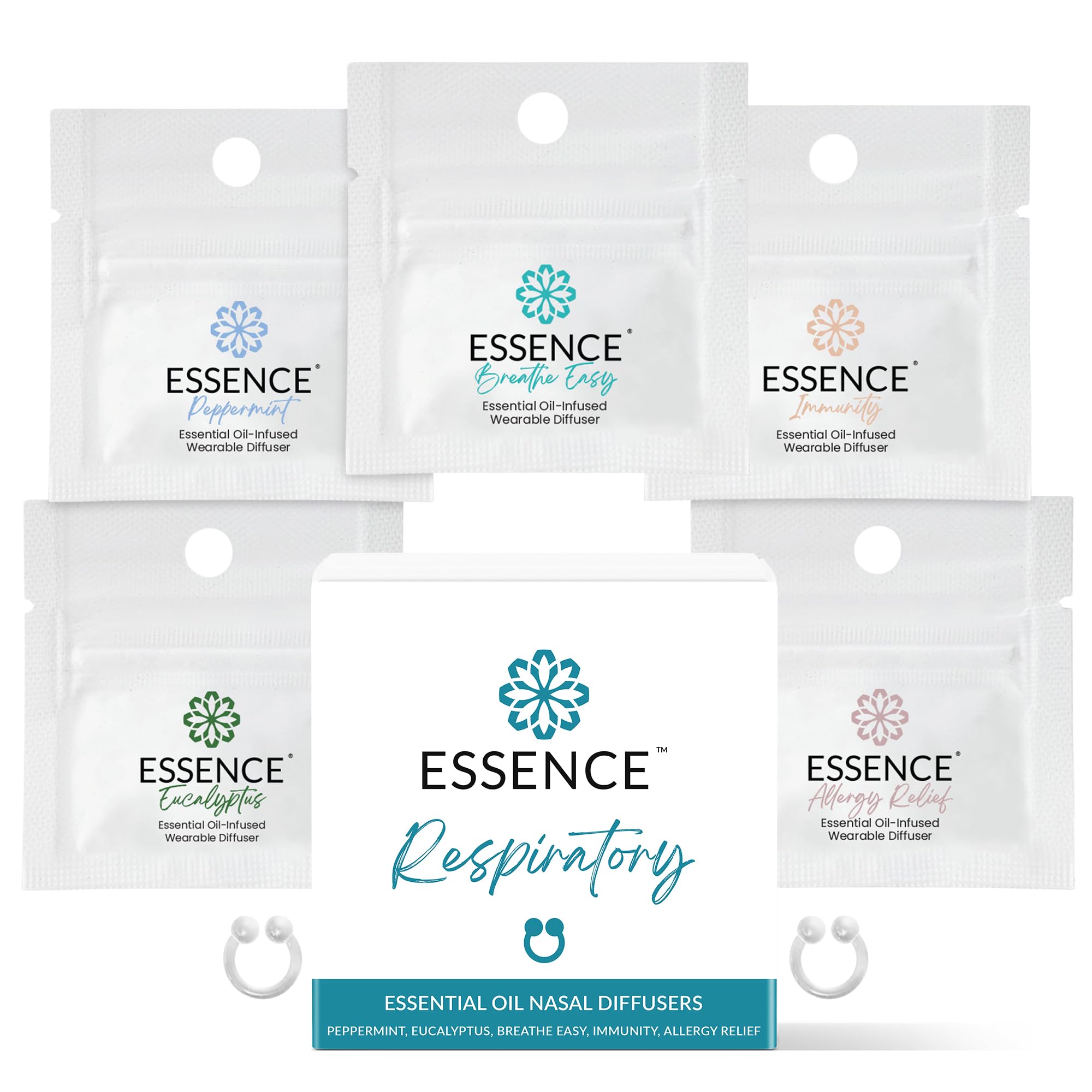 HONÉ Essence: anneaux nasaux en silicone pour une aromathérapie discrète.