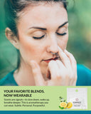HONÉ Essence bague-diffuseur nasal illustre une utilisation confortable et discrète au quotidien.