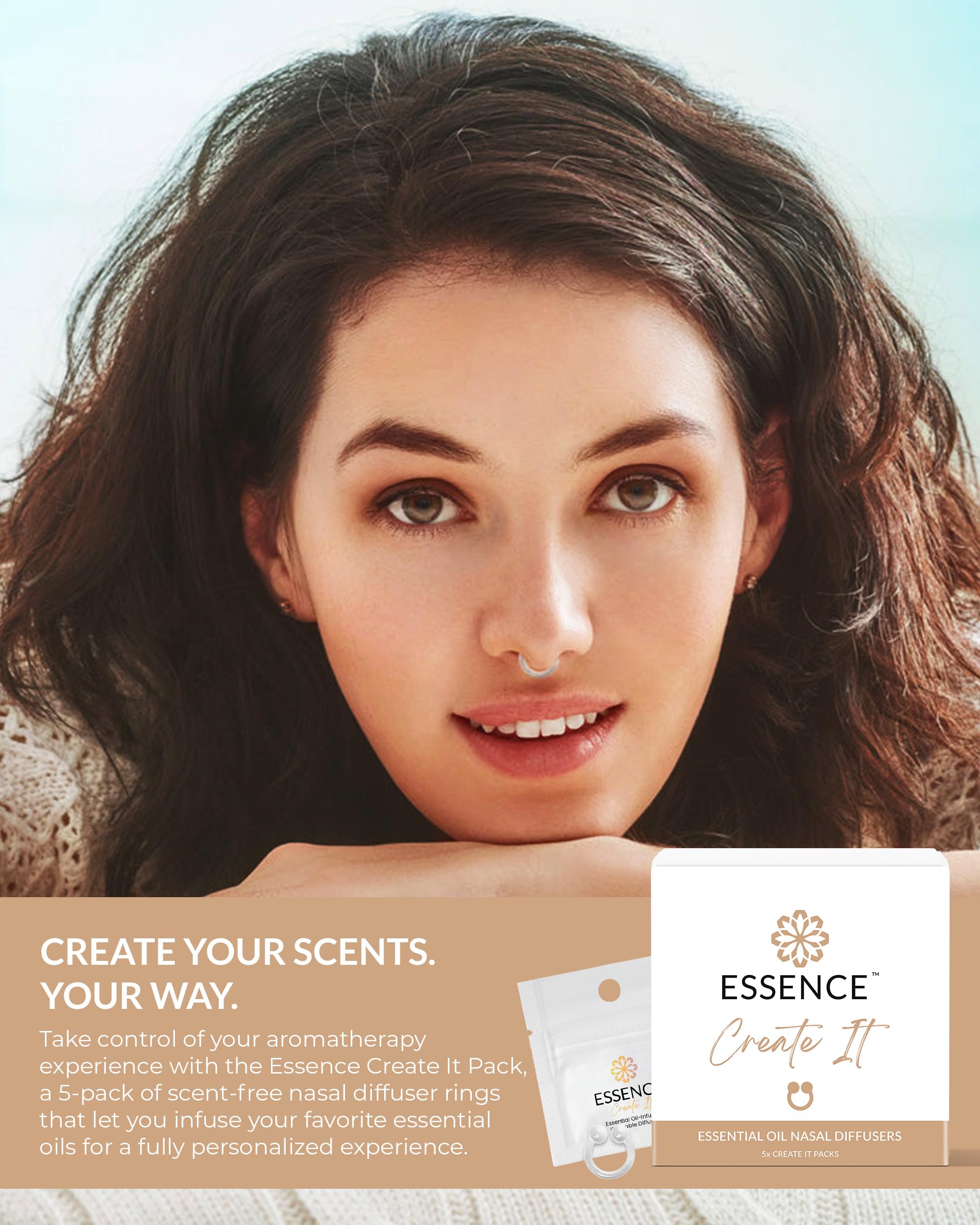 HONÉ Essence Clip diffuseur nasal portable pour aromathérapie discrète en déplacement.