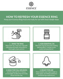 HONÉ Essence kit renouvellement, deux anneaux réutilisables et flacon huile 5 ml.