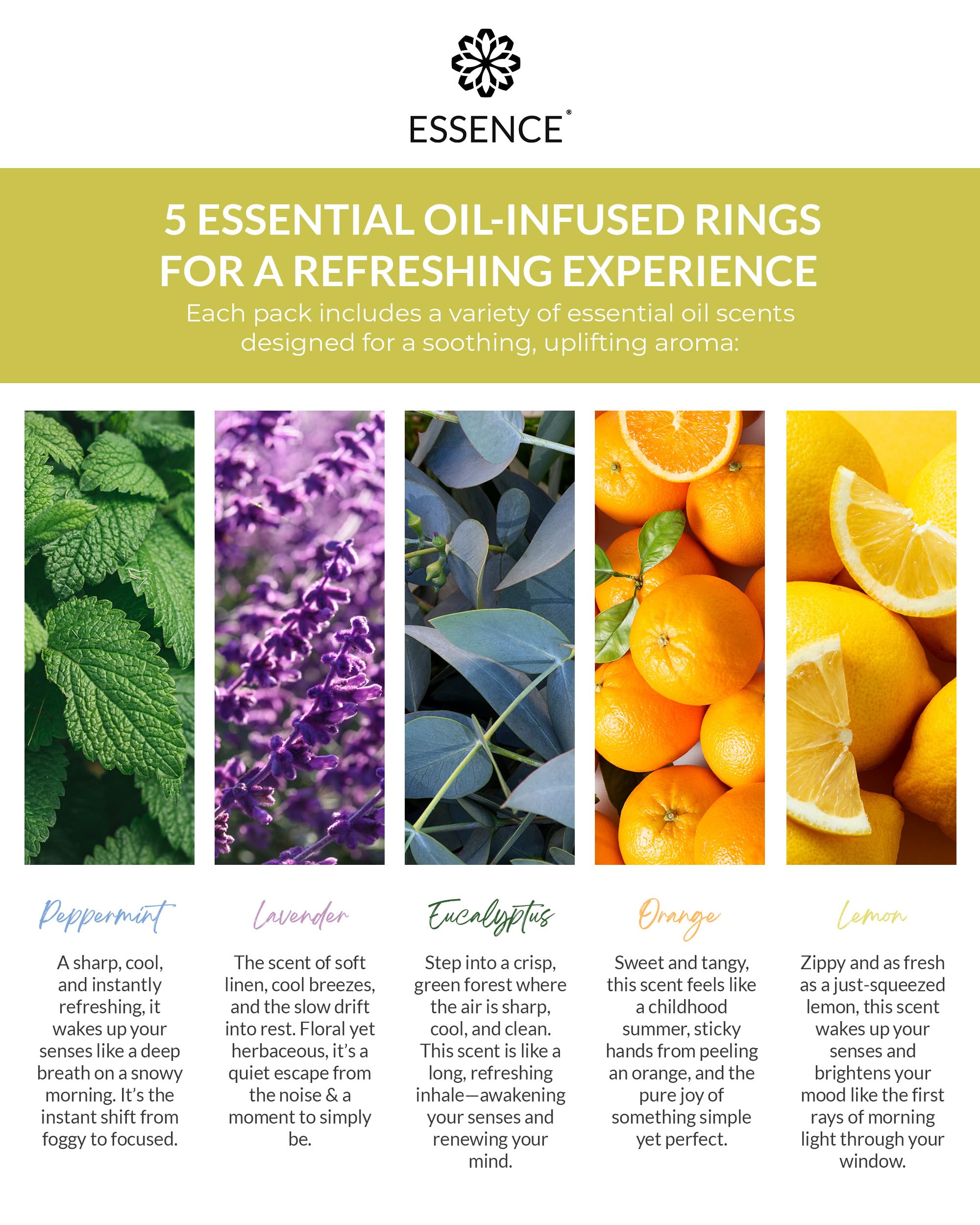 HONÉ Essence mélanges huiles essentielles variétés pour énergie et détente