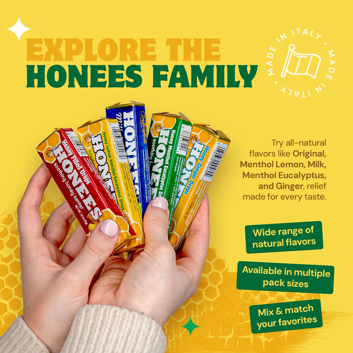 Pack Honees de 24 paquets, solution pratique à emporter partout.