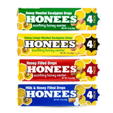 Honees bonbons gorge miel-rempli, apaisement naturel rapide pour la gorge.