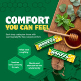 Pastilles Honees menthol-éucalyptus en pochette, emport facile en déplacement.