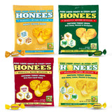 Honees Drops – assortiment saveurs miel citron menthol gingembre pour réconfort