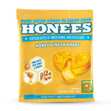 Honees Drops miel-gingembre emballage pratique pour emporter.