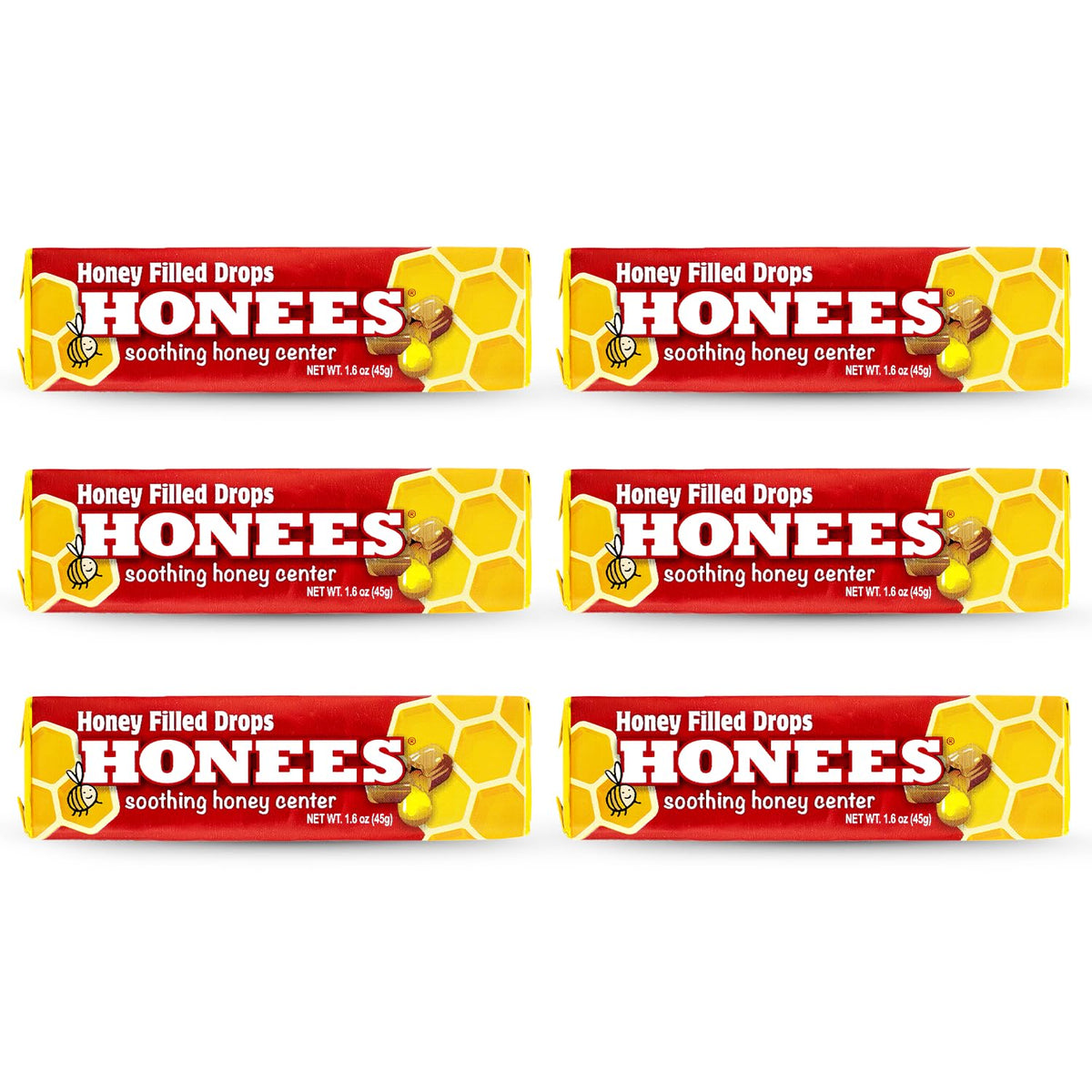 Honees Drops Miel – douceur pour gorge irritée et toux légère.
