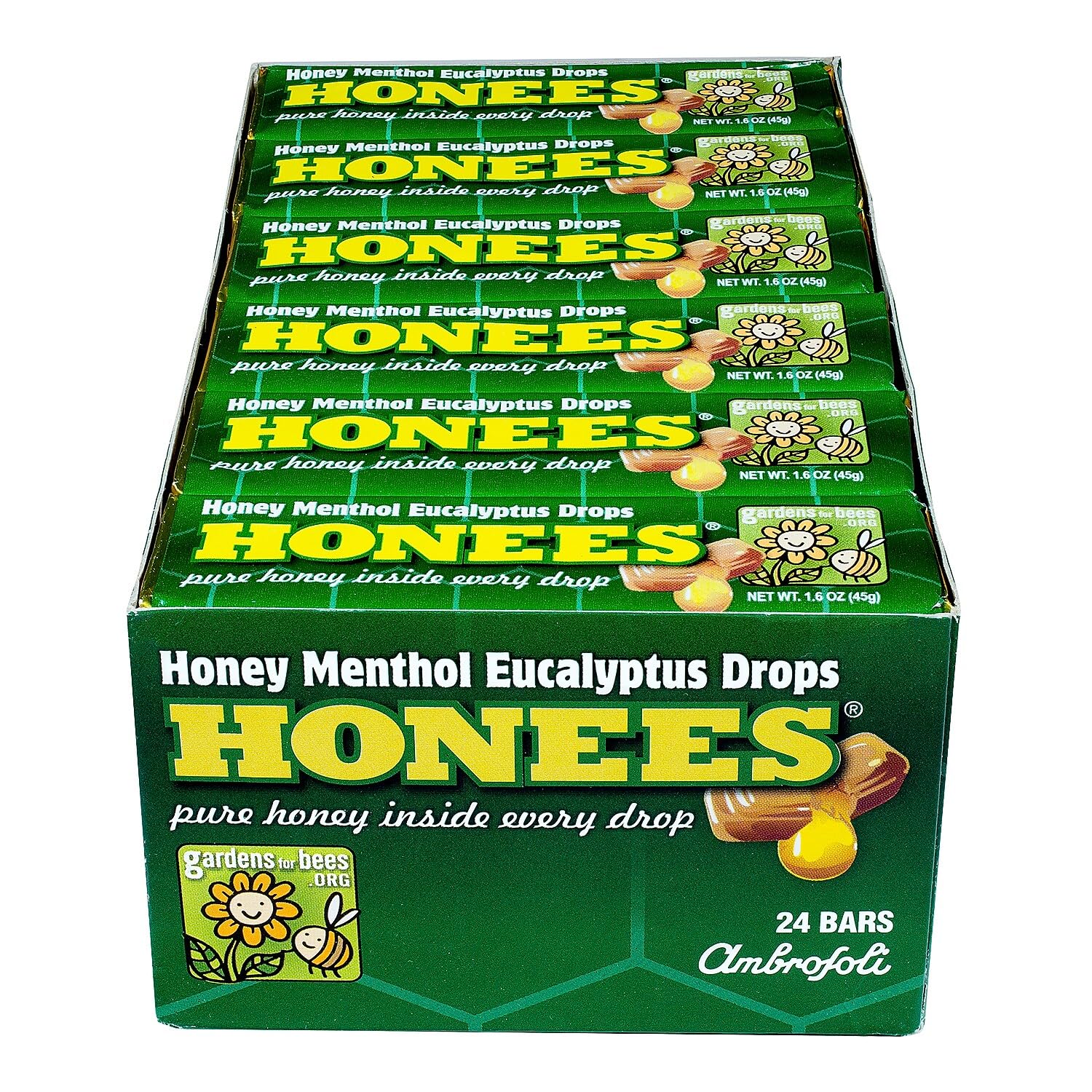 Honees pastilles menthol eucalyptus, 9-pastilles: rafraîchissent et apaisent la gorge