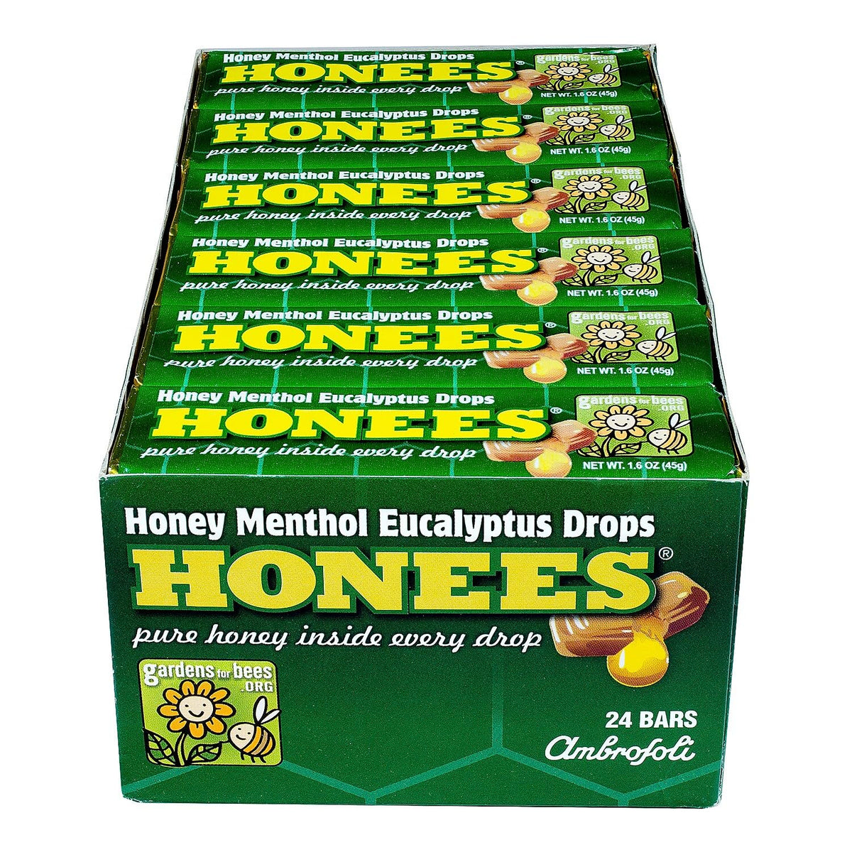 Honees pastilles menthol eucalyptus, 9-pastilles: rafraîchissent et apaisent la gorge
