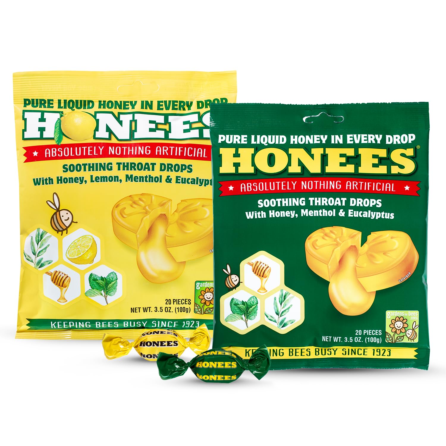 Pastilles Honees miel éucalyptus pour gorge irritée