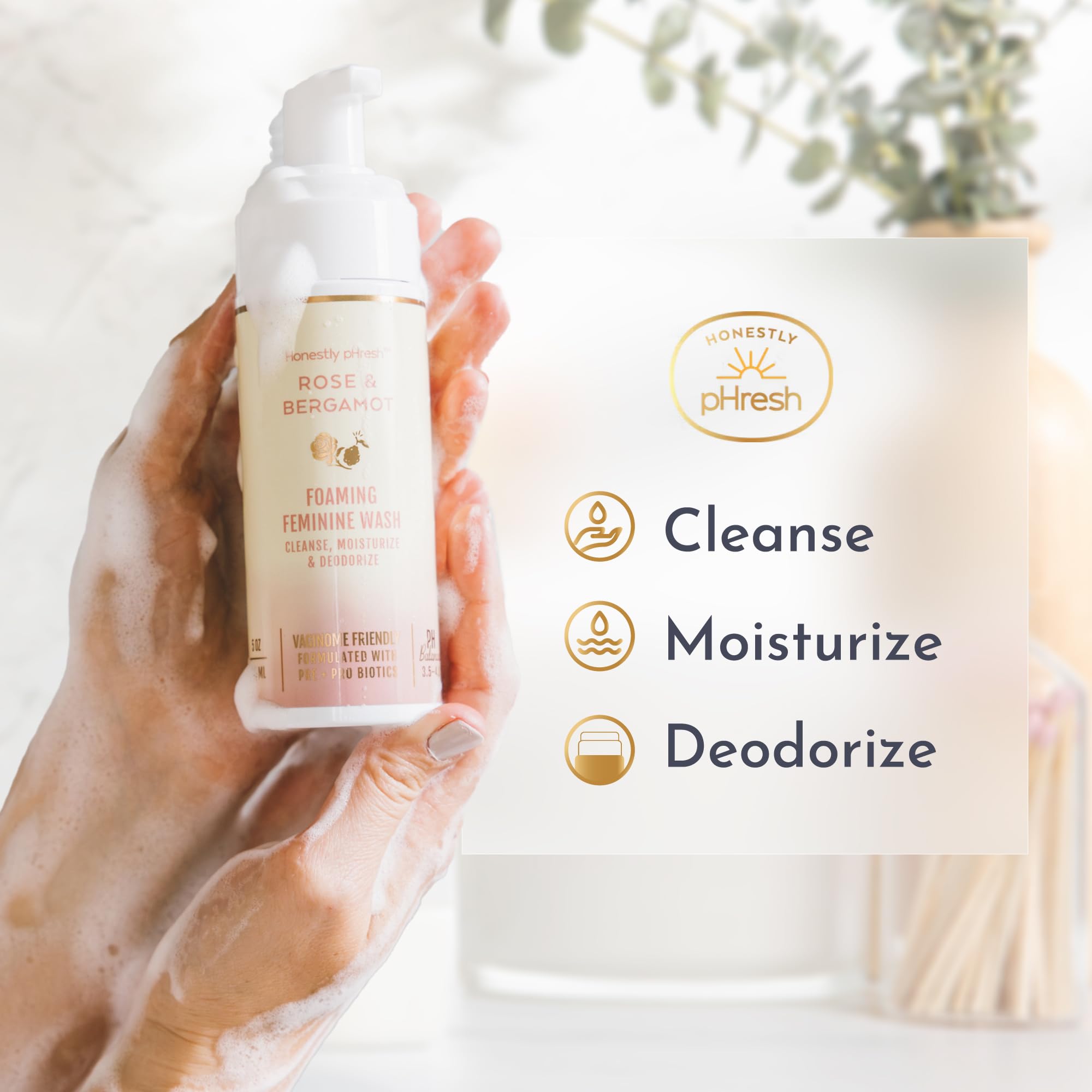Honestly pHresh – prébiotiques et probiotiques pour l’équilibre quotidien.