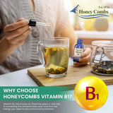HoneyCombs gouttes Vitamine B1 dans thé, énergie douce tout au long de la journée.