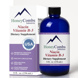HoneyCombs Niacine gouttes: bouteille 8oz pratique pour ajouter la niacine à votre routine.