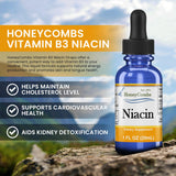 HoneyCombs Niacine Gouttes : fabriqué aux États‑Unis