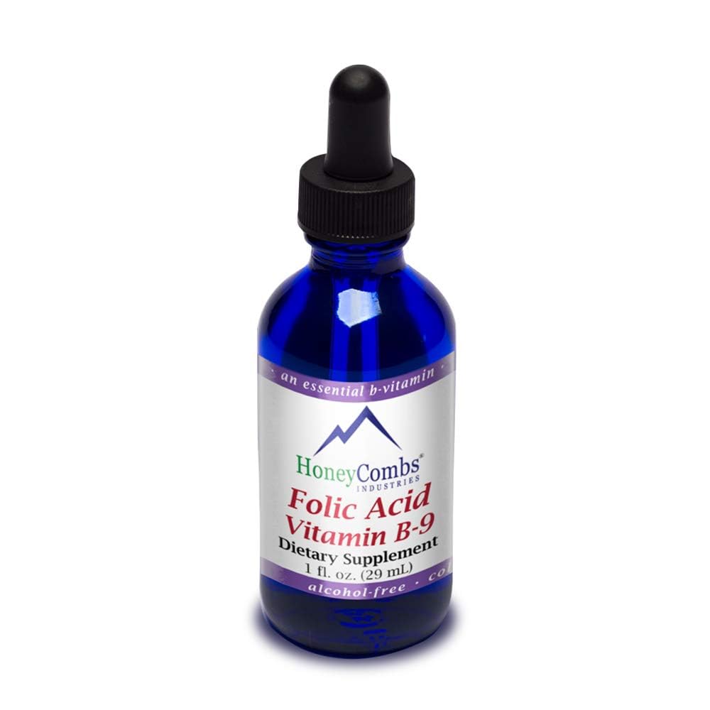 HoneyCombs vitamine B9 liquide - bouteille pratique pour un apport rapide