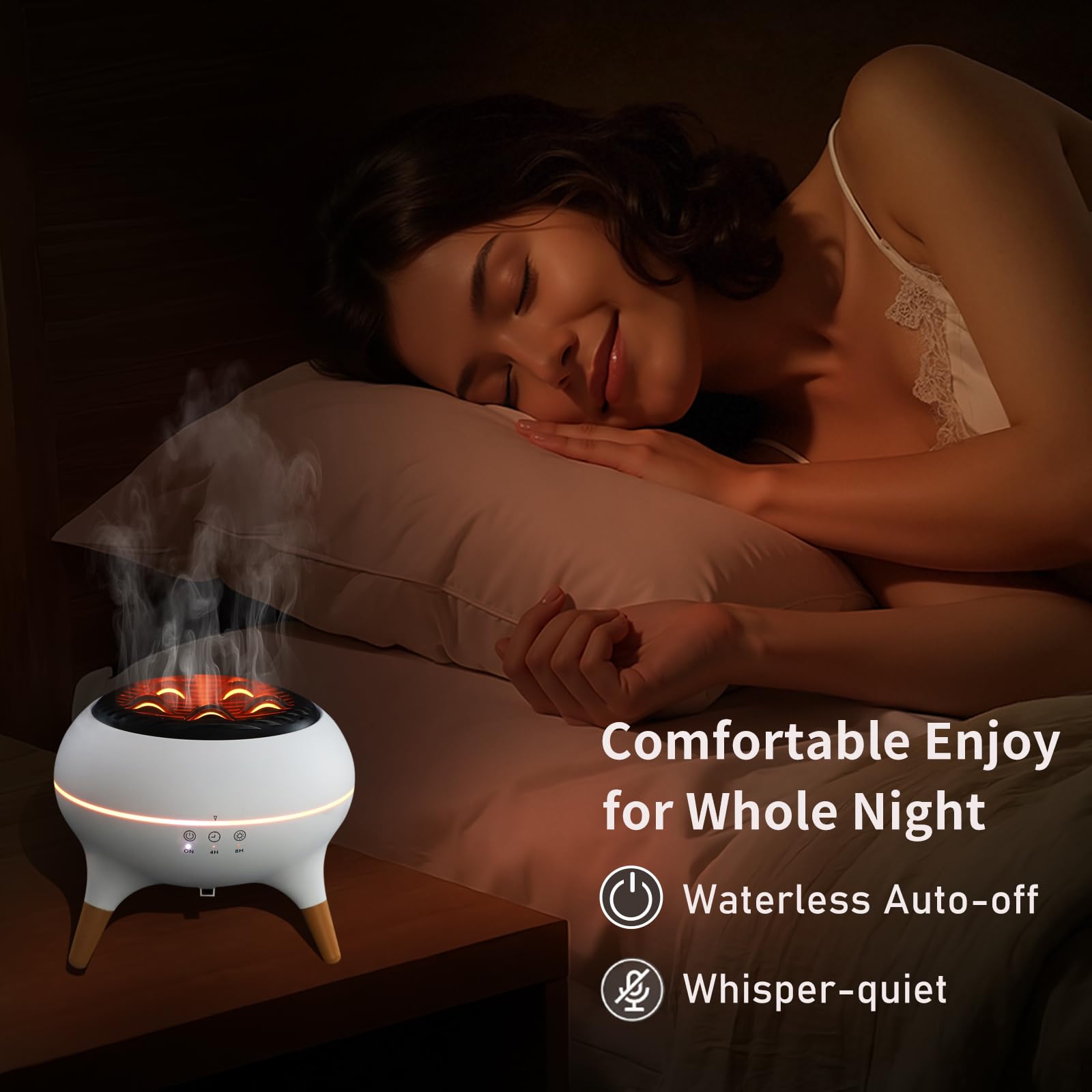 HONEYYEAR diffuseur silencieux pour chambre, diffusion discrète et calme.