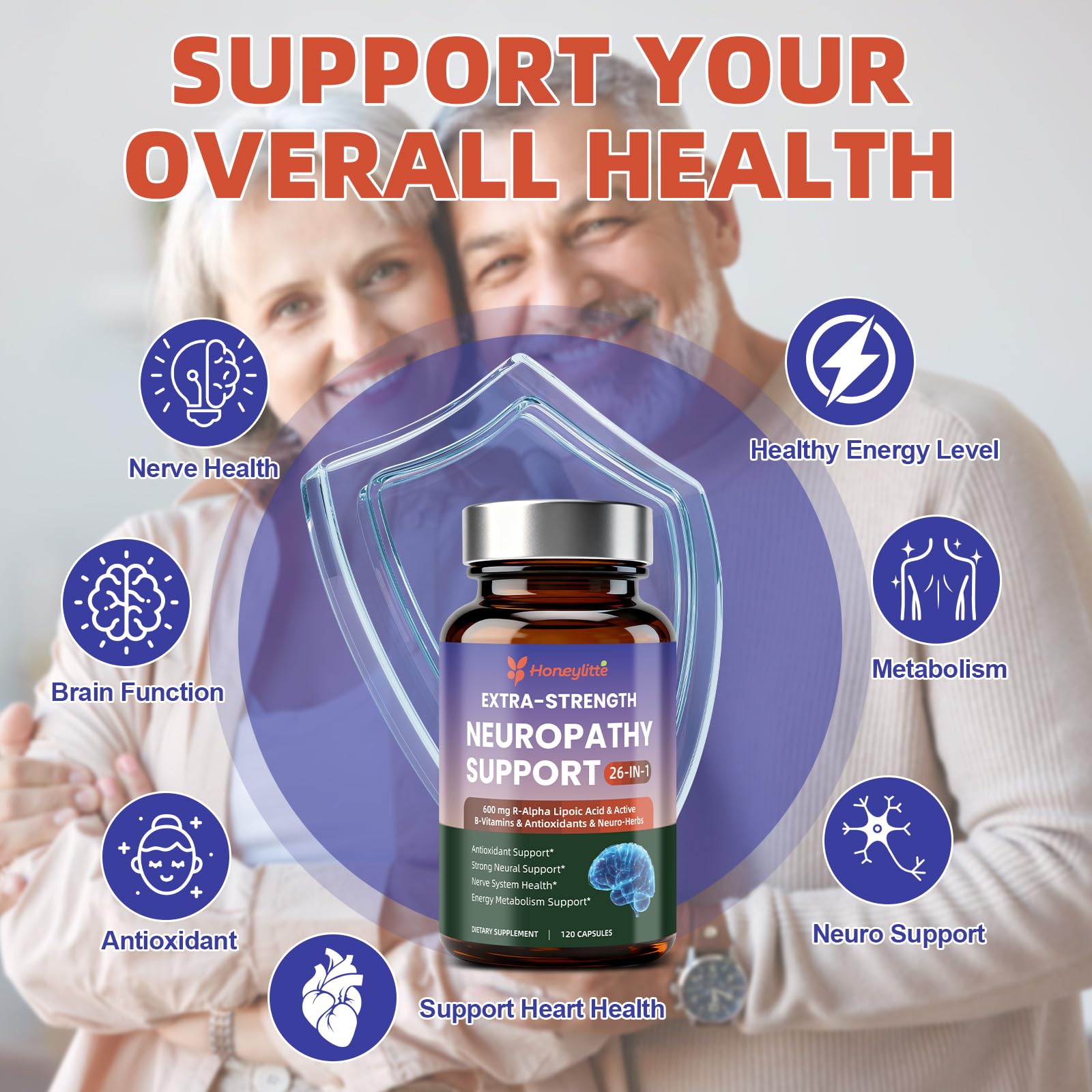 Honeylitte Vitamines B actives : soutien nerveux et cognitif.