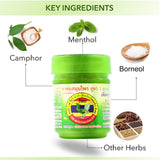 Inhalateur vert HONG THAI, parfum naturel pour relaxation du corps et esprit.