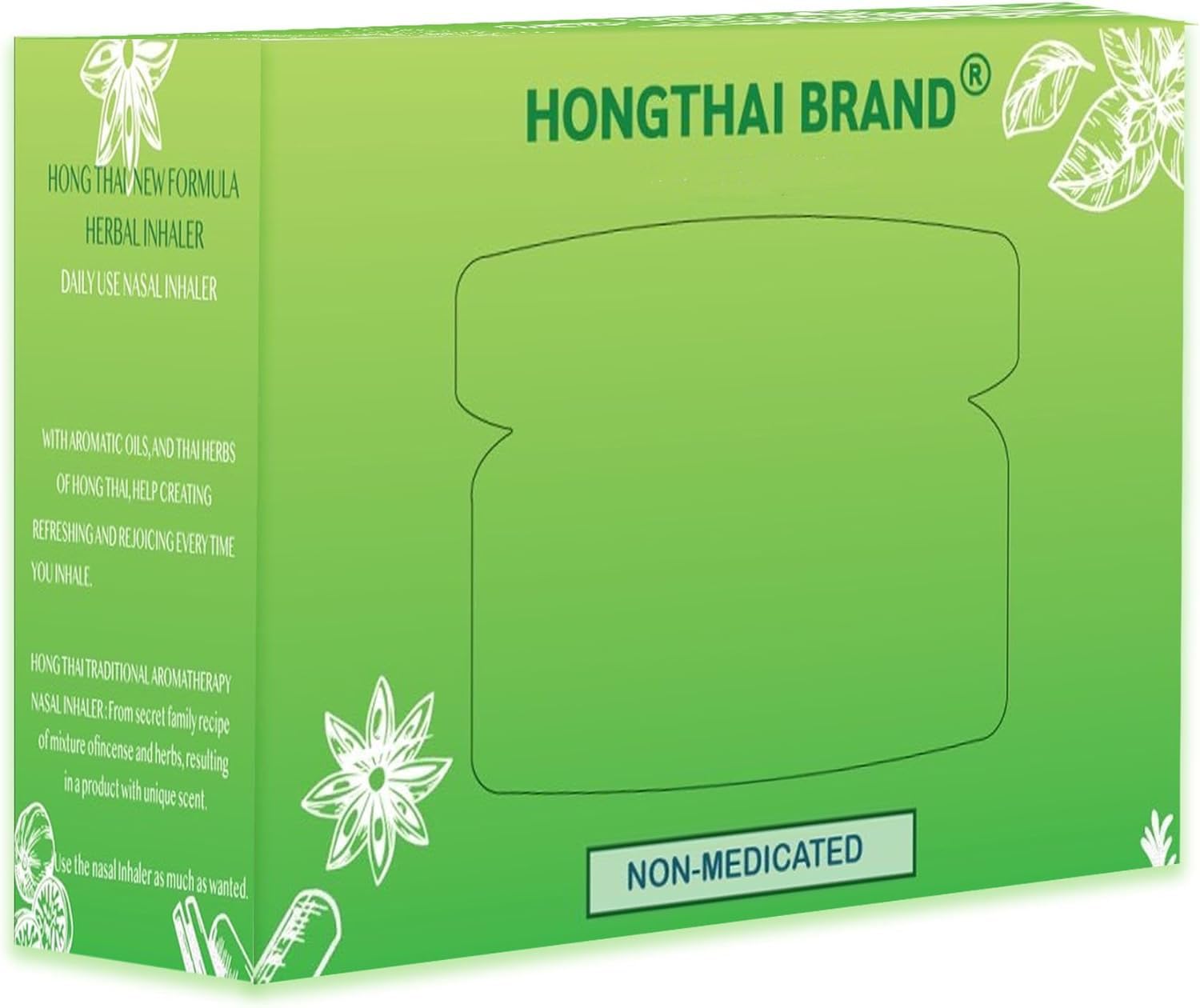 Inhalateur nasale Hong Thai, mélange de plantes pour une expérience aromatique.