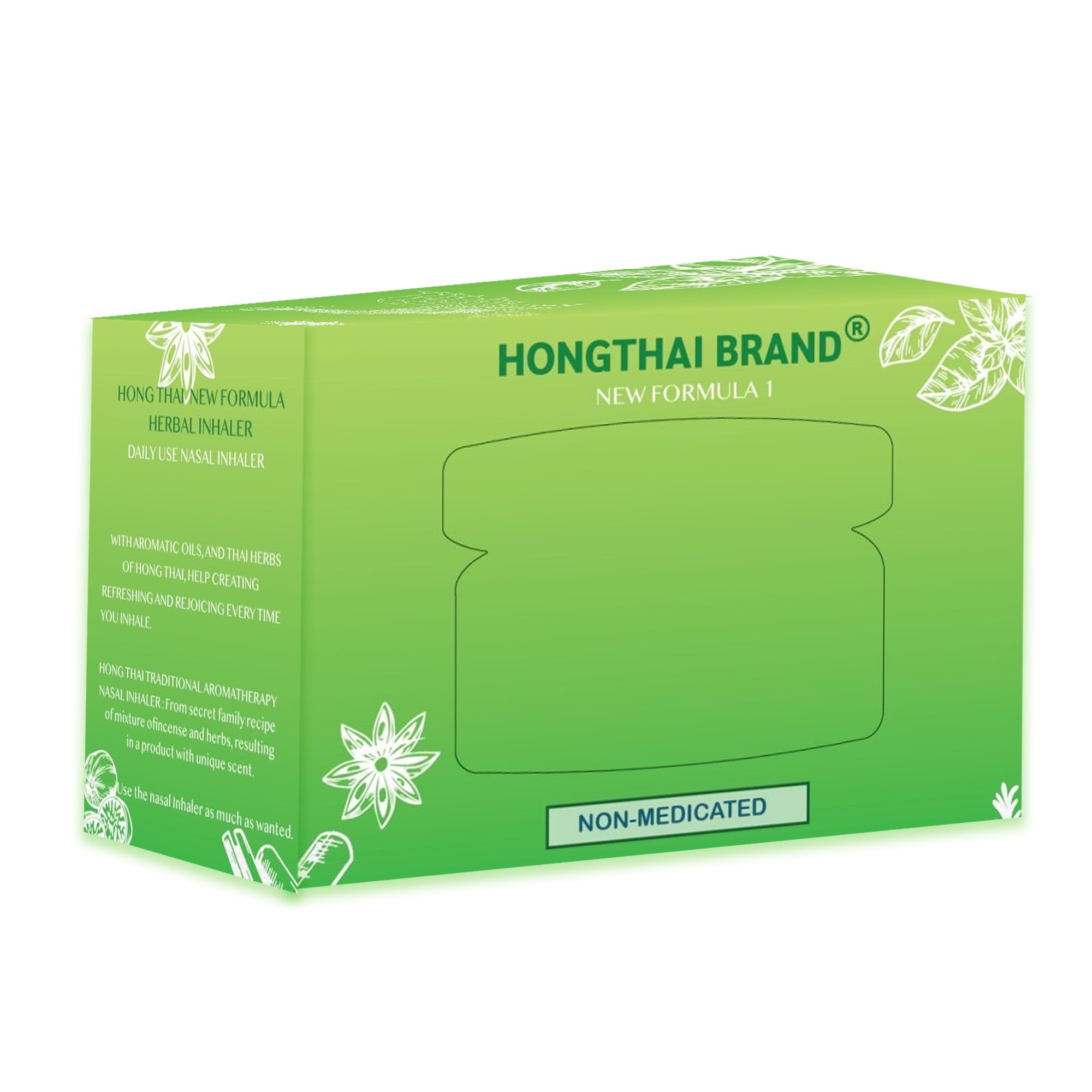 Vue de l emballage Hong Thai vert, simplicité et naturel.
